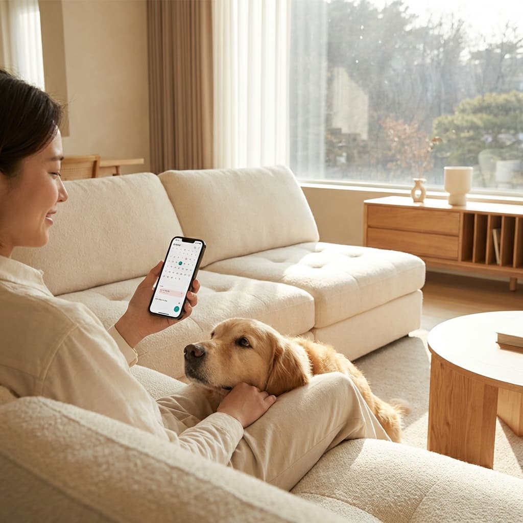 Happy Pet parents booking appointment